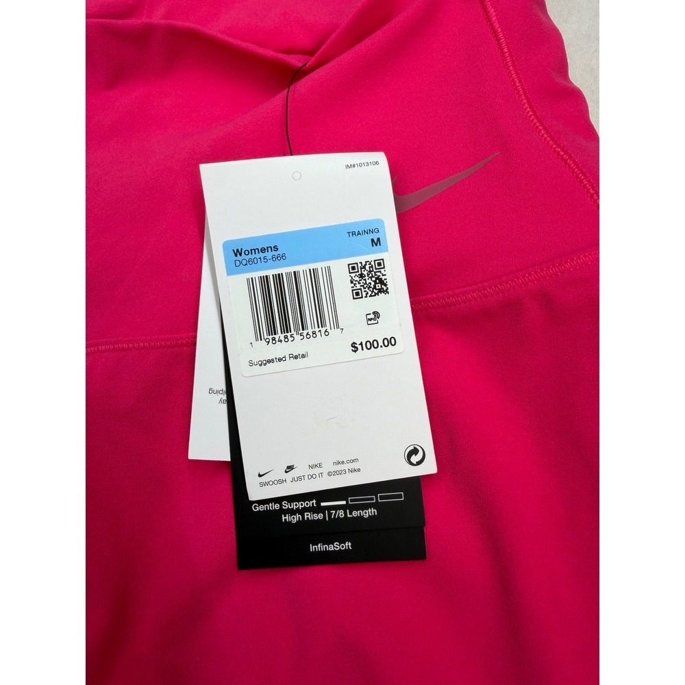 Nike Women's Zenvy Gentle-Support 7/8 Leggings Pink DQ6015-666 Size Medium NWT - Picture 6 of 9